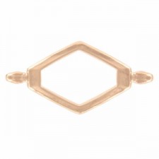 Cymbal ™ DQ metal Connector Kotroni for SuperDuo beads - Rose gold